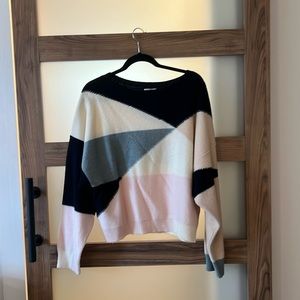Joie color block cashmere/wool sweater